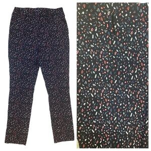 🔴 Jules & Leopold Ponte Confetti Stretchy Pants‎ Ladies Petite Small